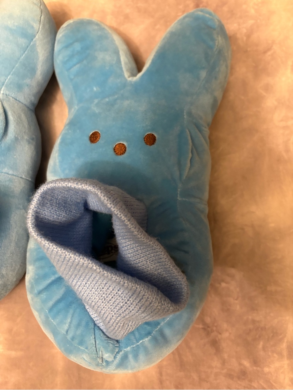 Kids Peeps blue slippers size Med 13/1 - Picture 4 of 4